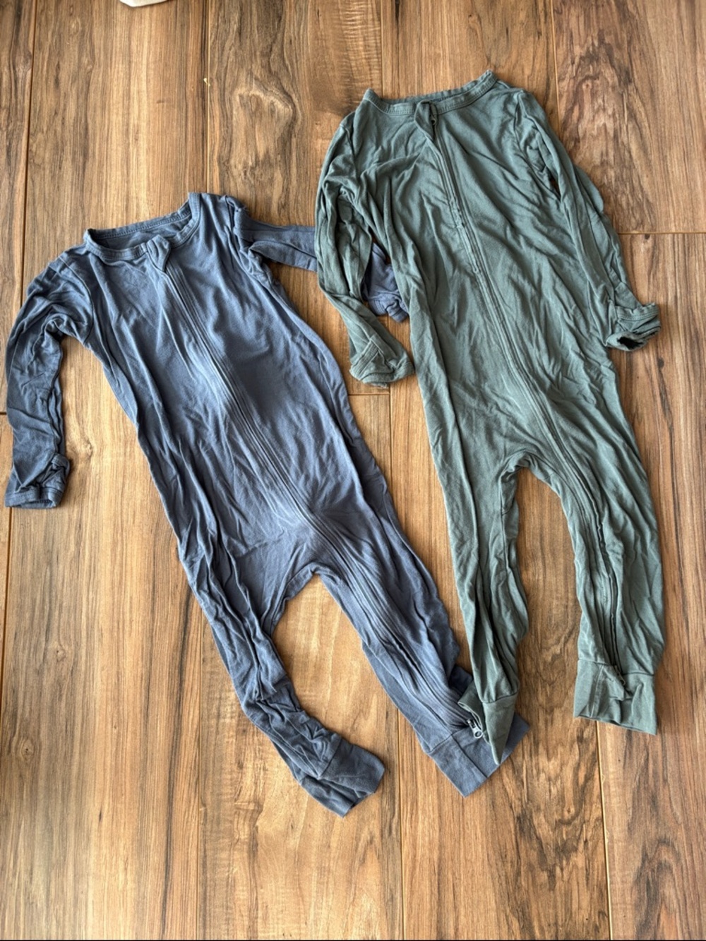 Kids Long Sleeve One-Piece Zipper Pajamas (Bundle of 2)